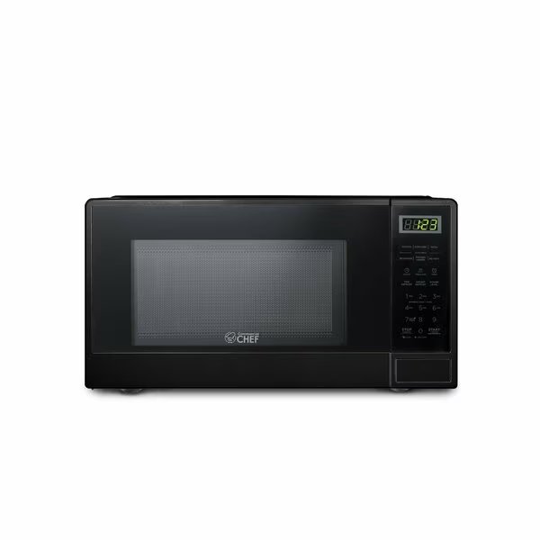 1.1 Cu Ft Microwave Oven with 10 Power Levels, Black, Commercial Chef, Mfr#: CHCM11100B